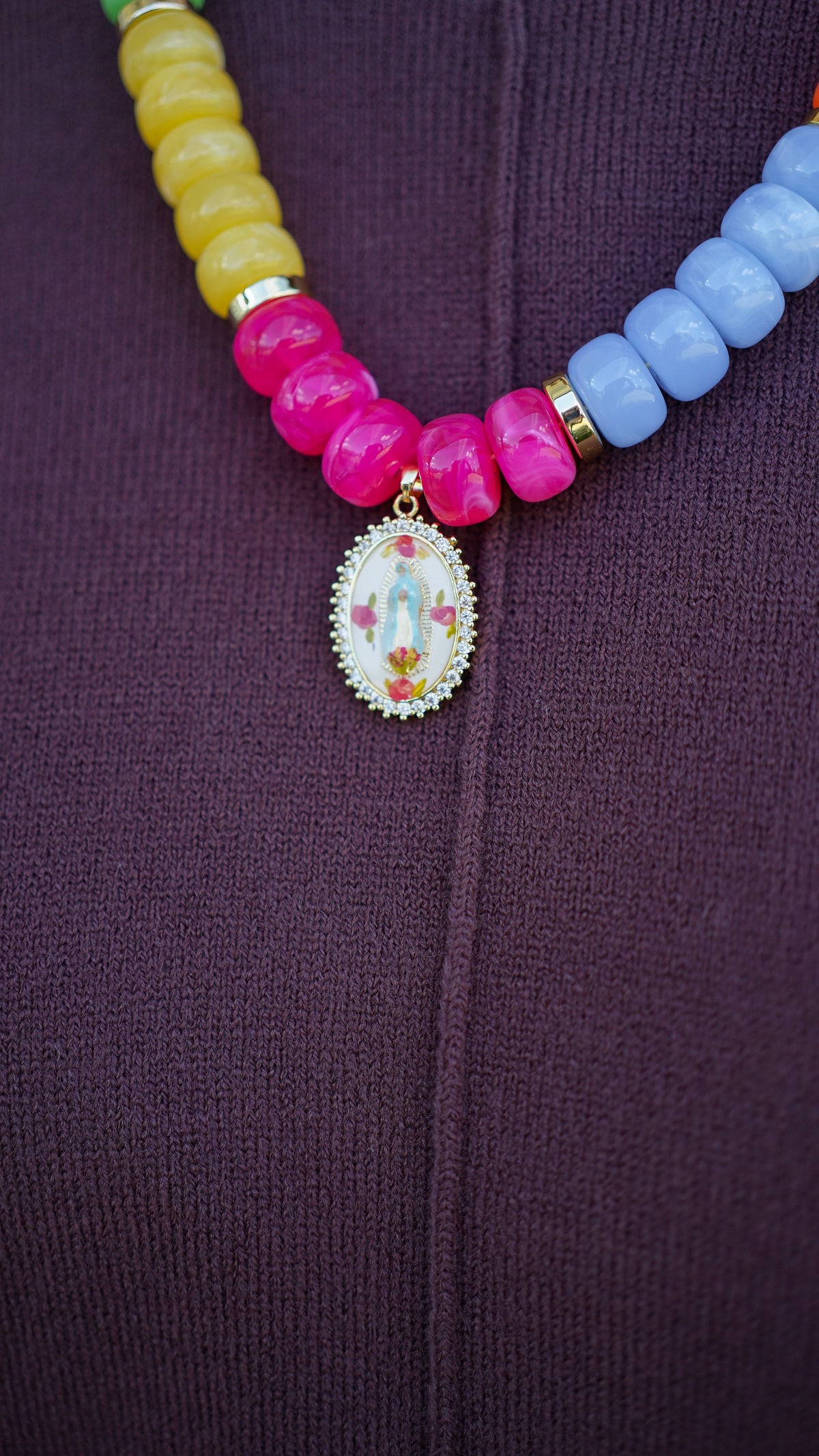 Queen Of Heaven Beaded Necklace