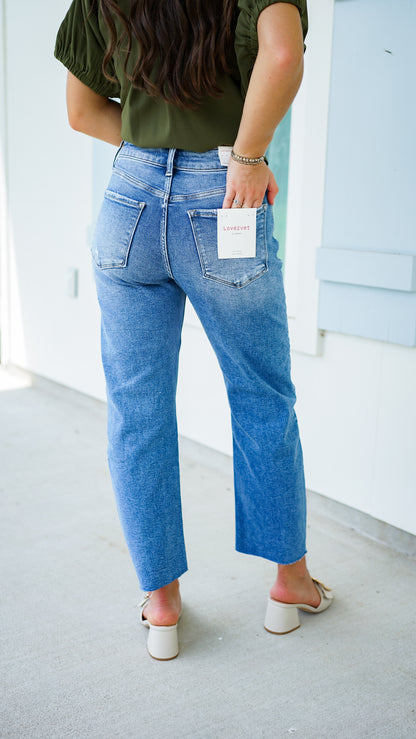Play It Cool Barrel Jeans