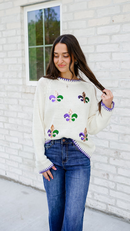 Fleur De Lis Sweater