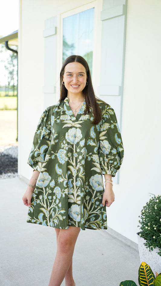 Let Love Lead Green Dress