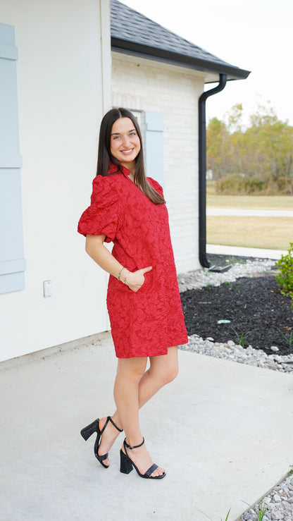 Cheerful Feelings Red Dress