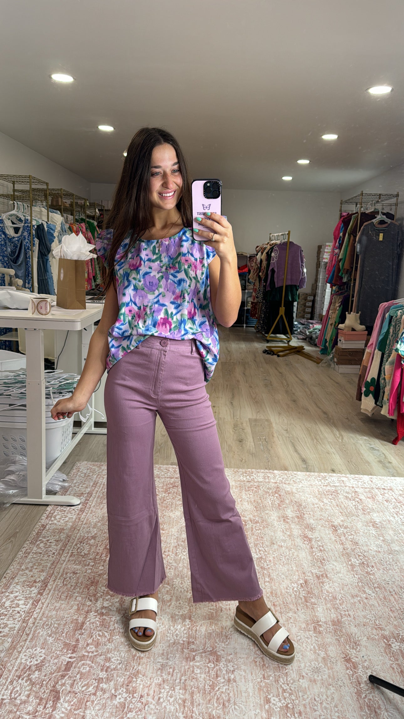 Perfect Fit Purple Pants