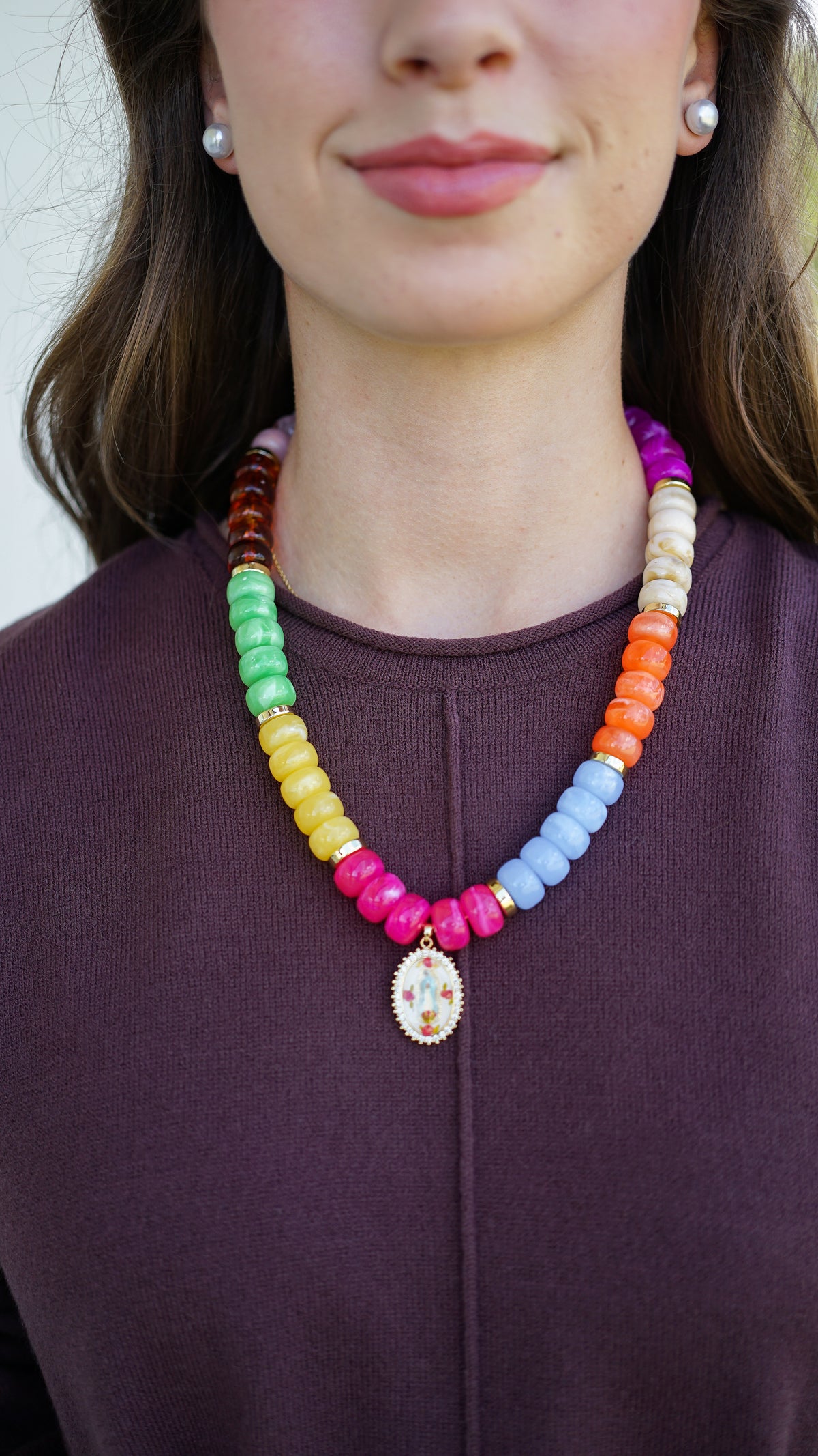 Queen Of Heaven Beaded Necklace