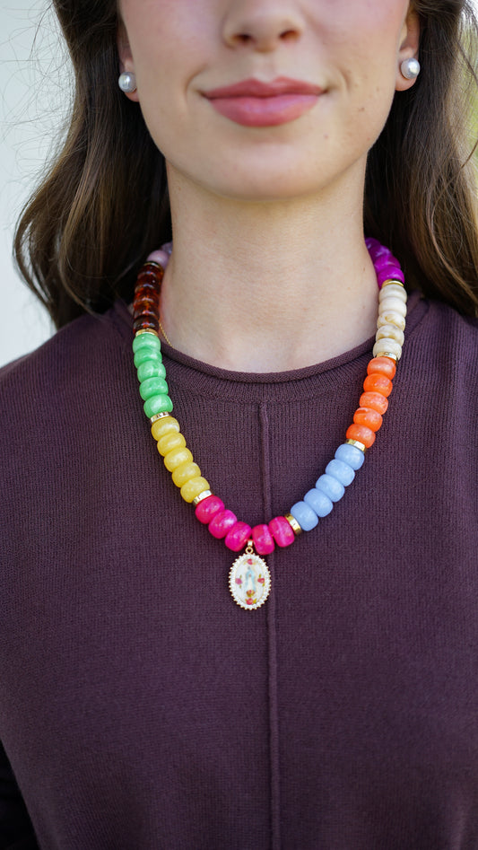 Queen Of Heaven Beaded Necklace