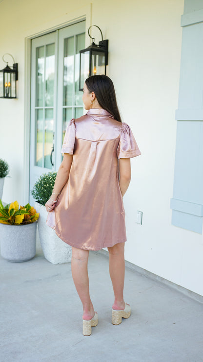 Keep It Classy Metallic Dress