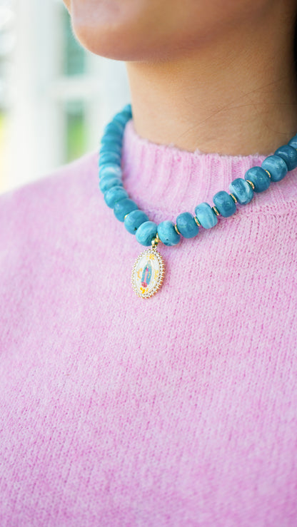Our Lady of Guadalupe Beaded Necklace
