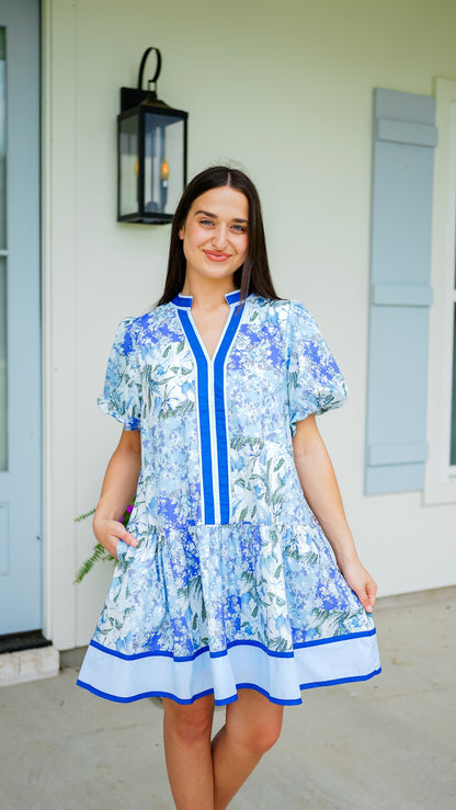 Never Say Never Blue Dress