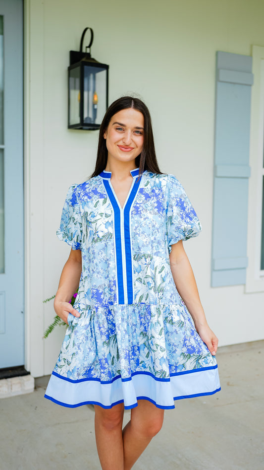 Never Say Never Blue Dress