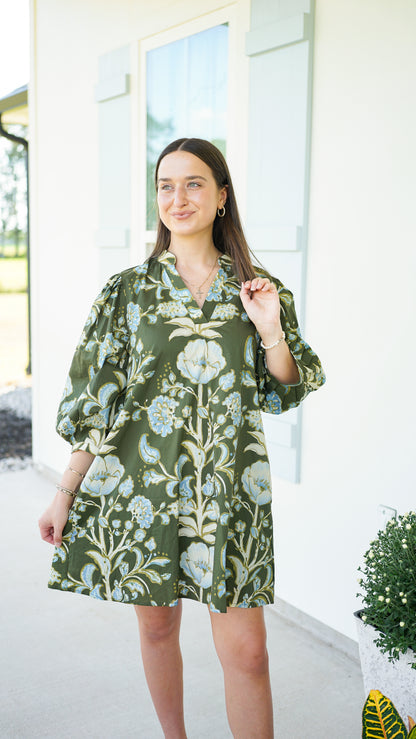 Let Love Lead Green Dress