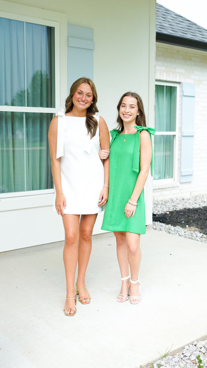 Beauty and Bows Green Dress