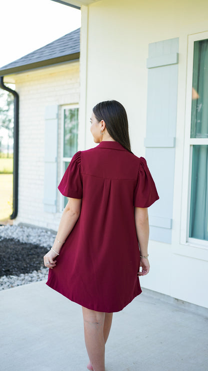 Keep It Classy Wine Dress