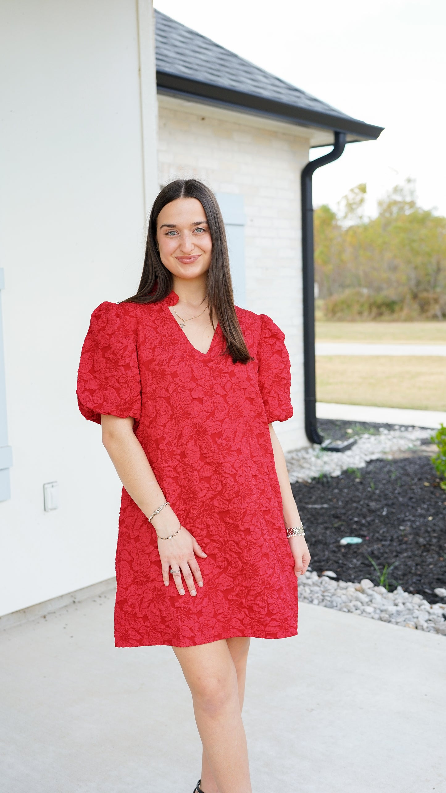 Cheerful Feelings Red Dress
