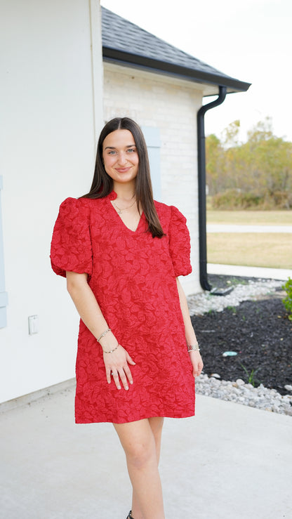 Cheerful Feelings Red Dress