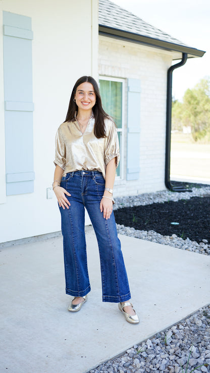 Sweet Shimmer Gold Top