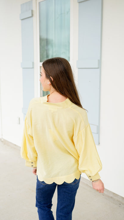 Don’t Overthink It Yellow Top