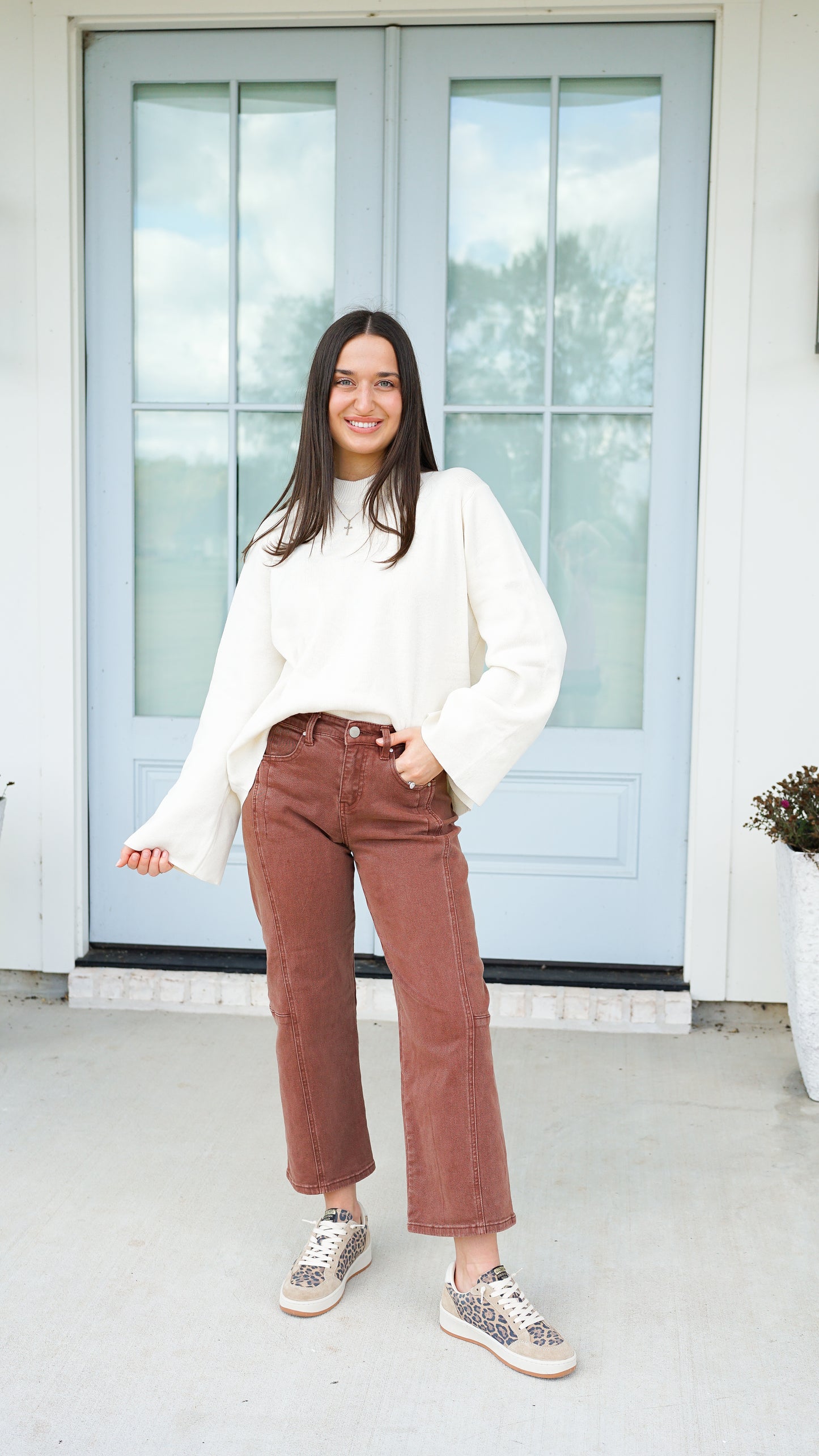 Either Way Cream Sweater