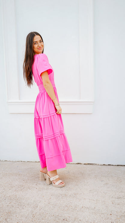 Pink Peonies Dress