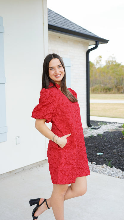 Cheerful Feelings Red Dress
