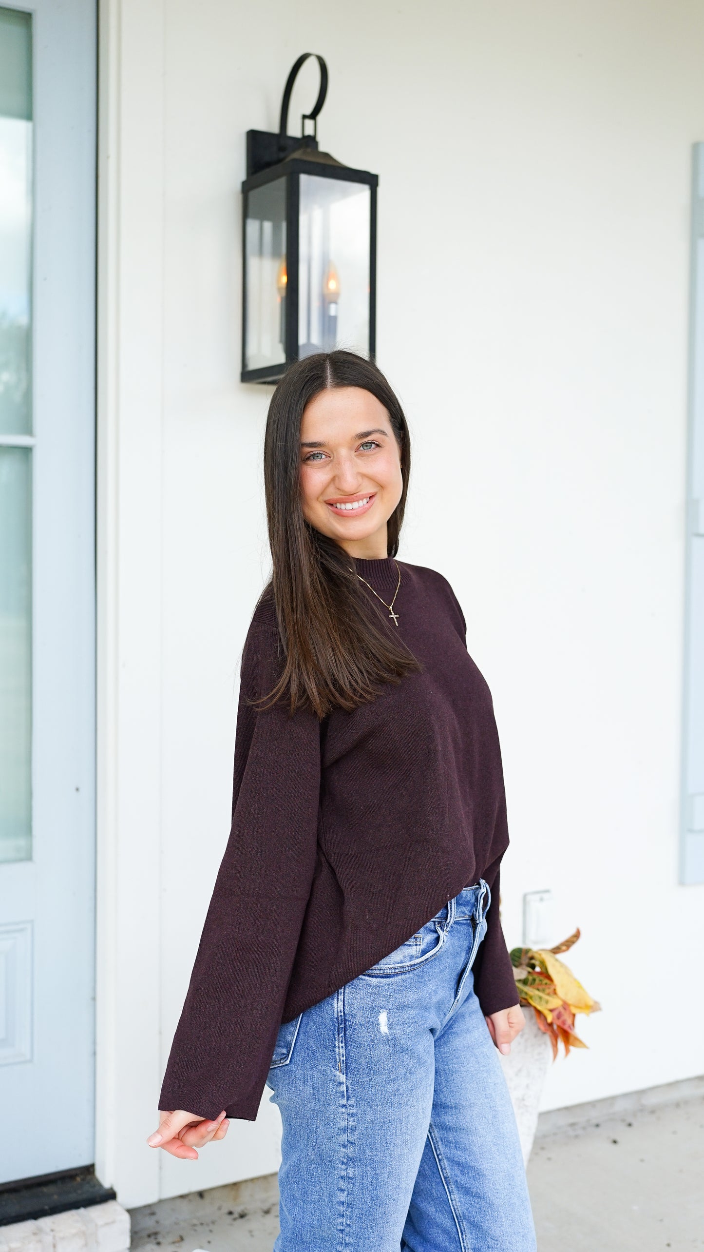 Either Way Brown Sweater