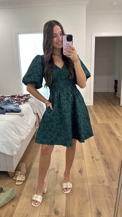 Live It Up Emerald Dress
