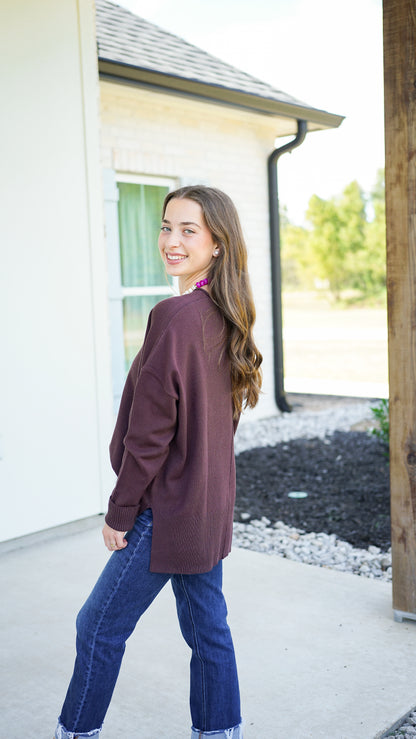 Nothing Like It Brown Sweater