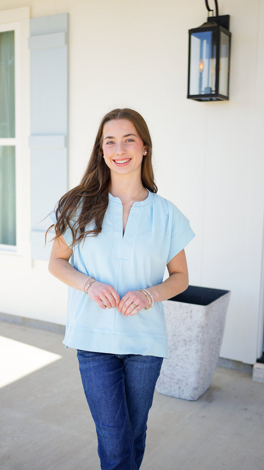 Easy Going Blue Top