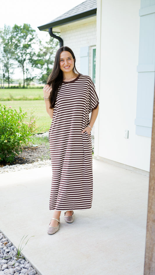 Keep It Cool Chocolate Dress