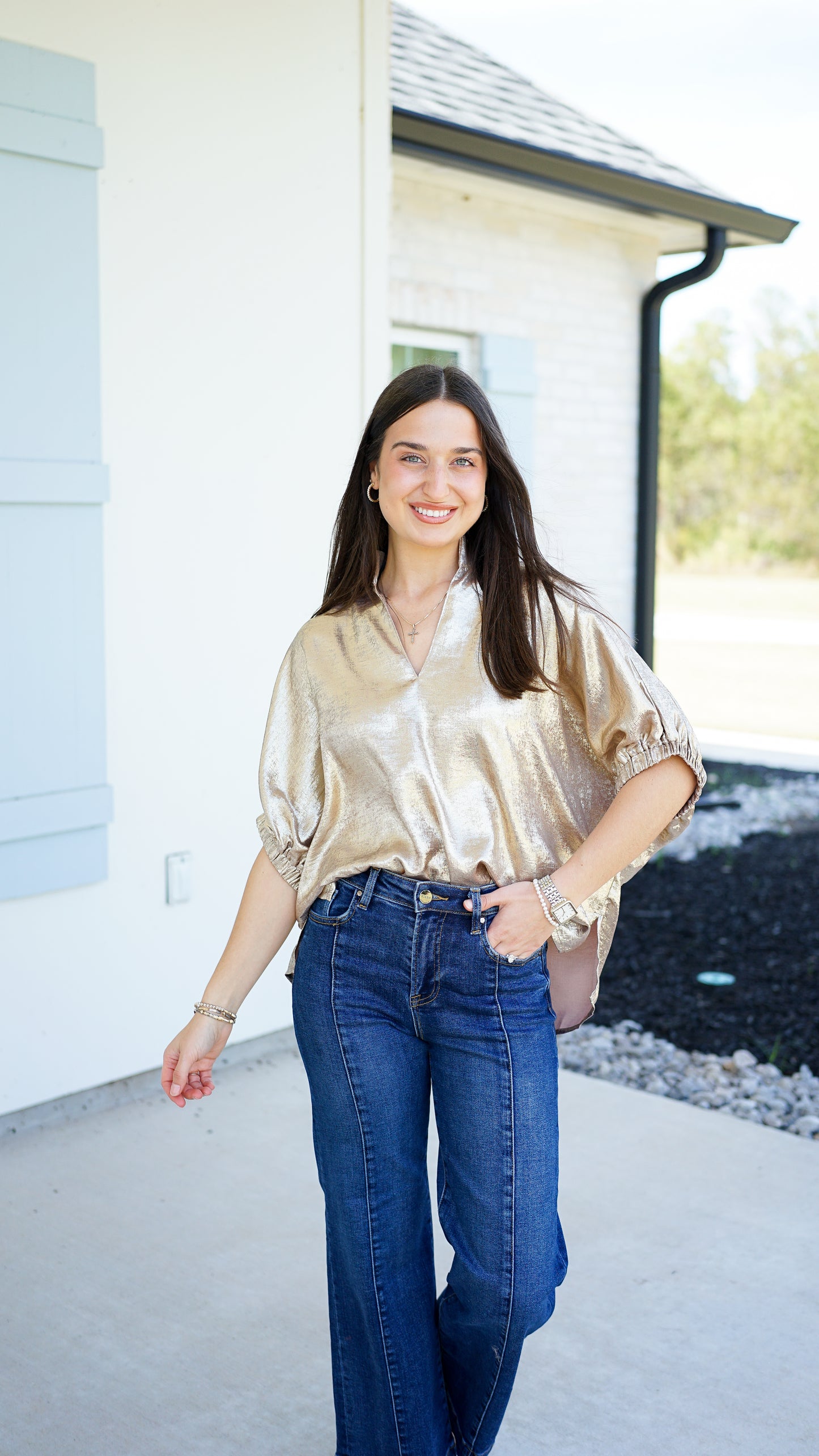 Sweet Shimmer Gold Top