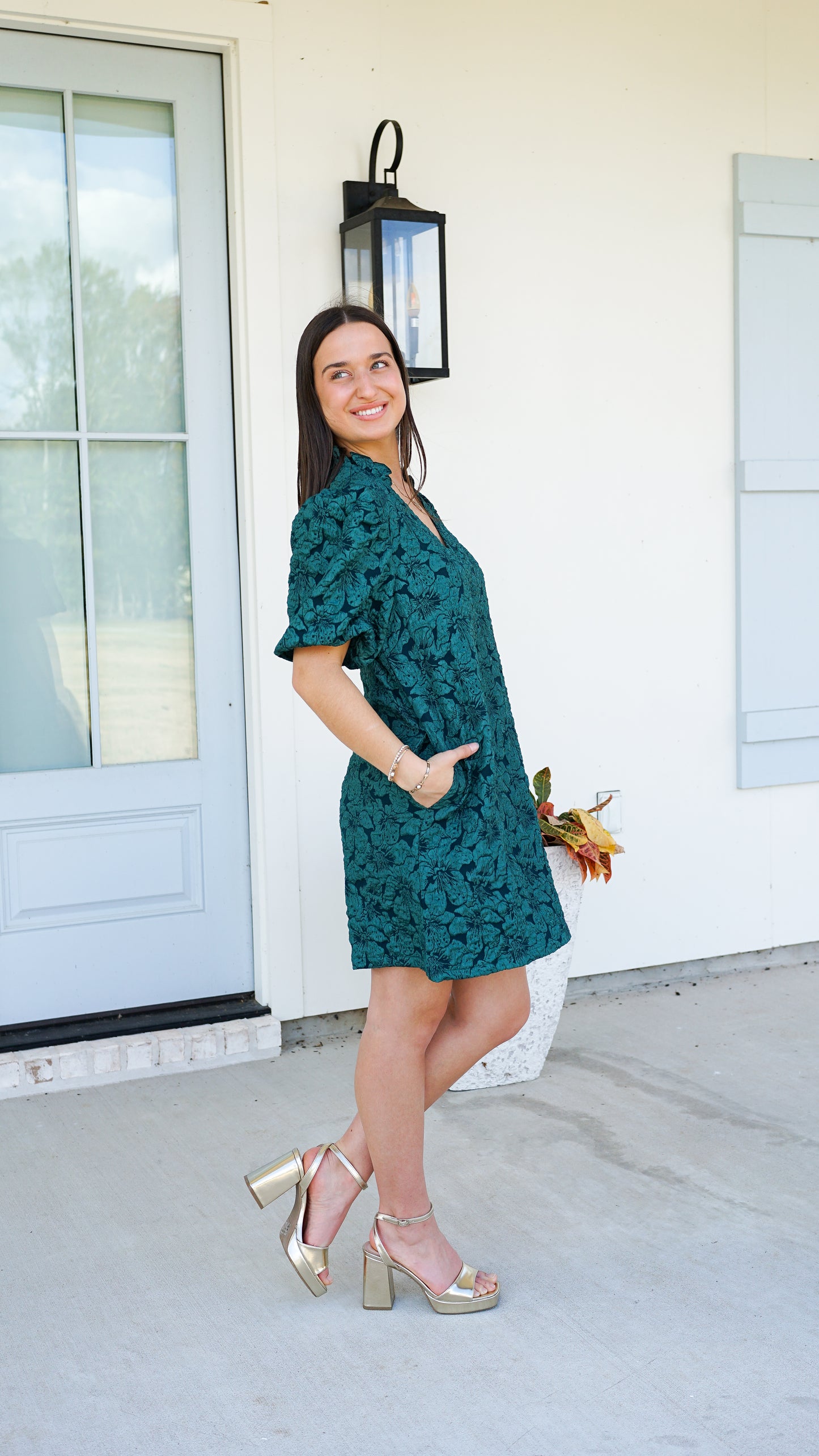 Cheerful Feelings Green Dress