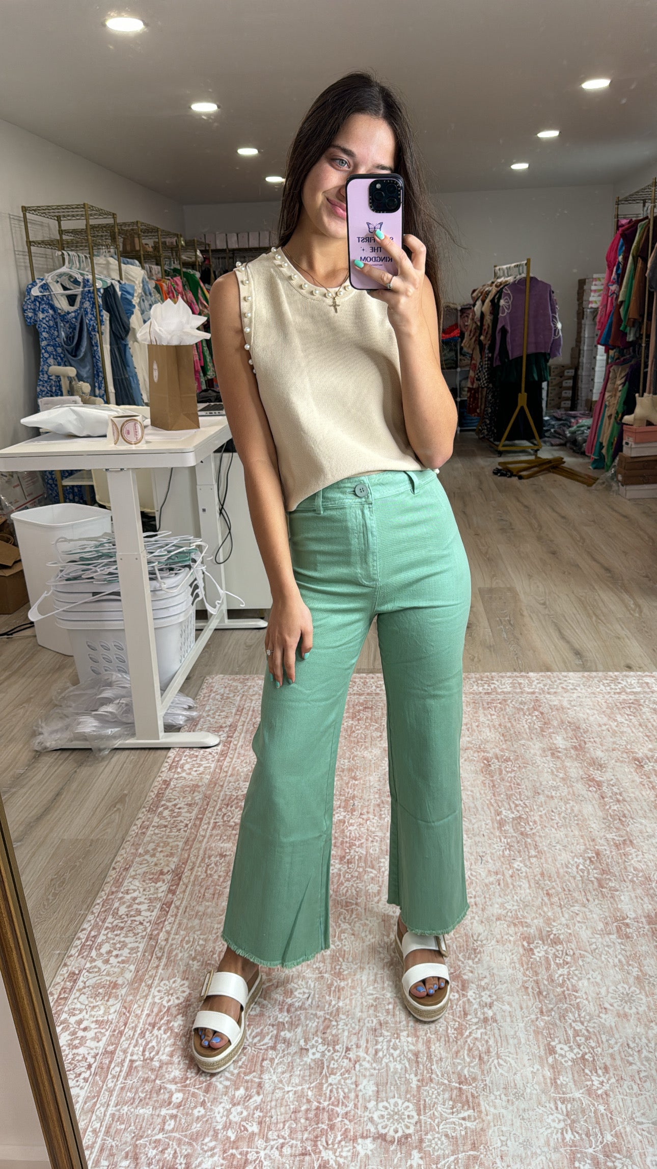 Perfect Fit Mint Pants