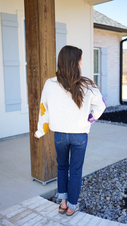 Bows and Beads Sweater