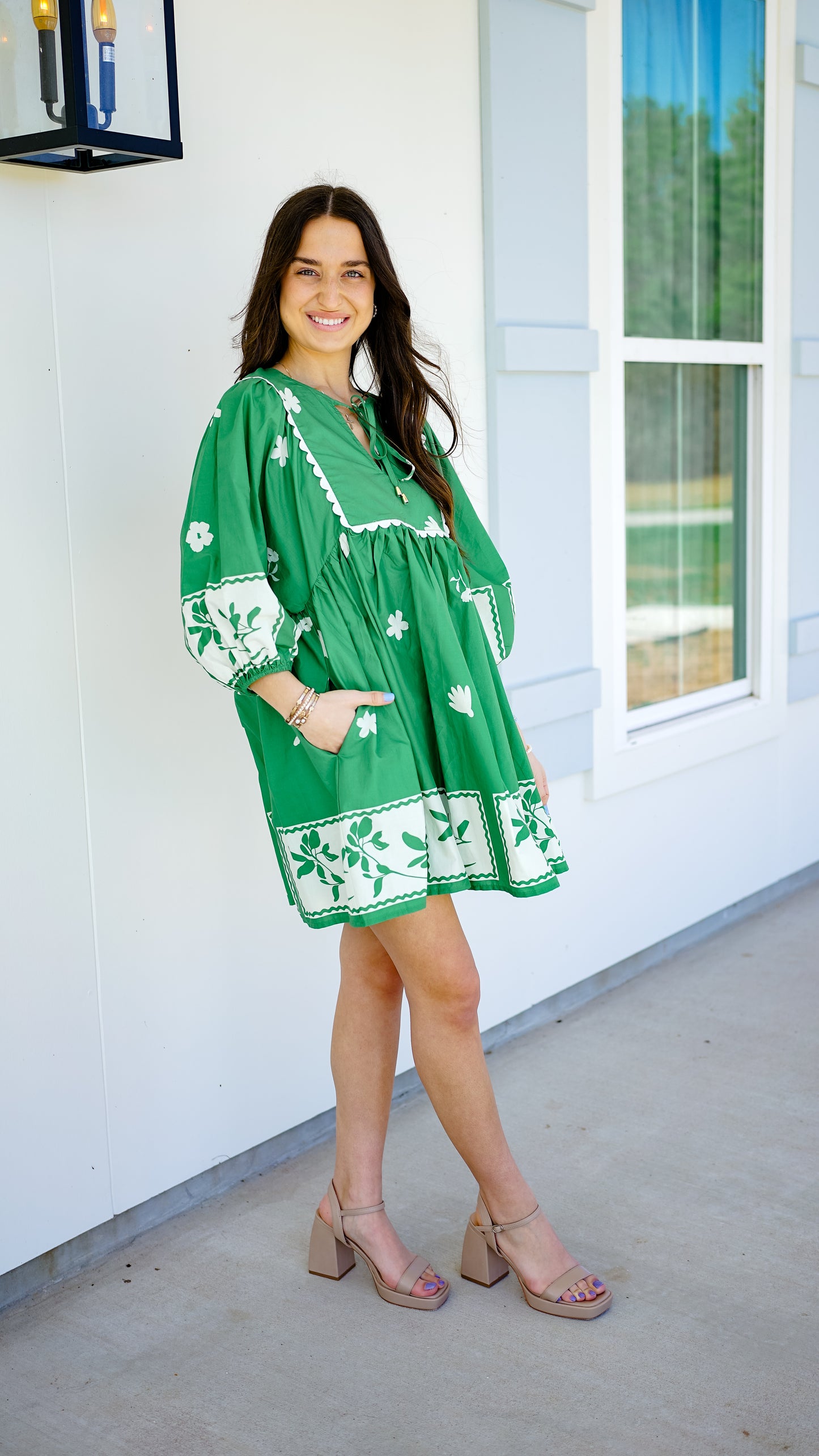 Feeling Great In Green Dress