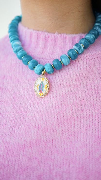 Our Lady of Guadalupe Beaded Necklace