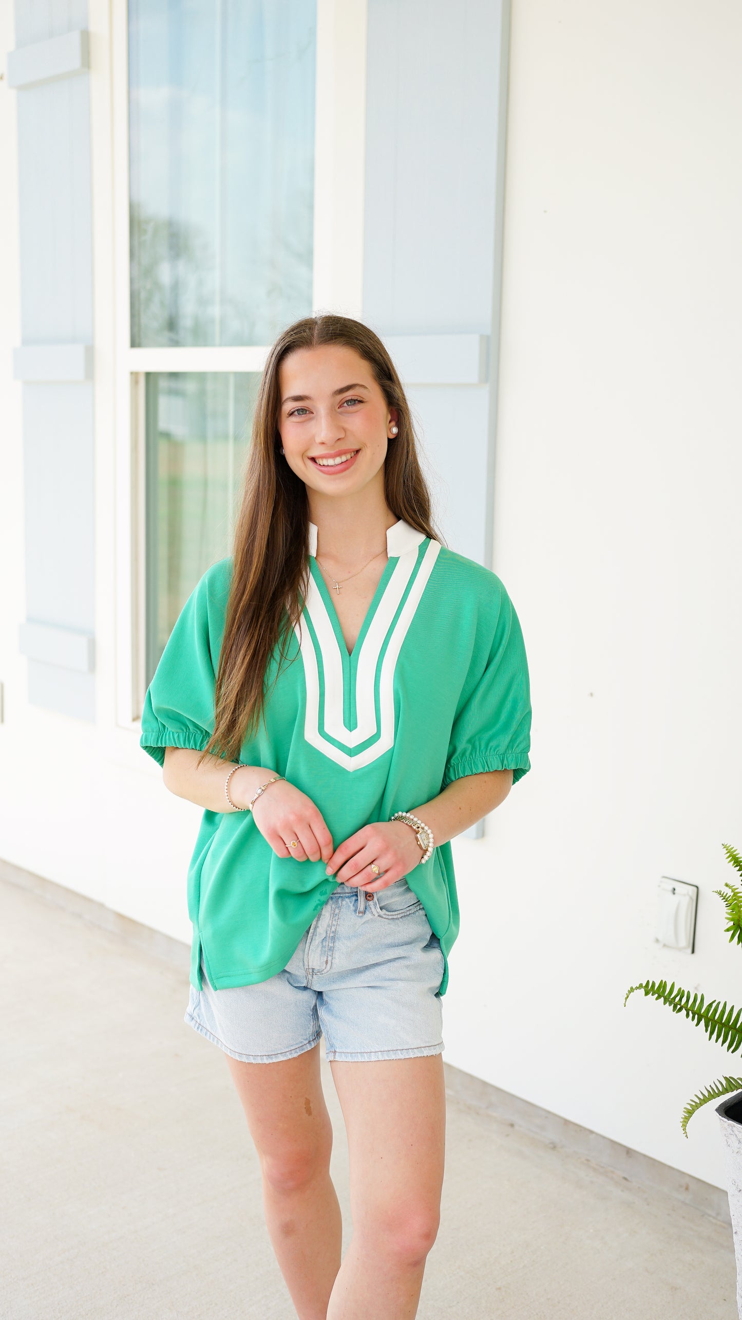 Style and Simplicity Green Top