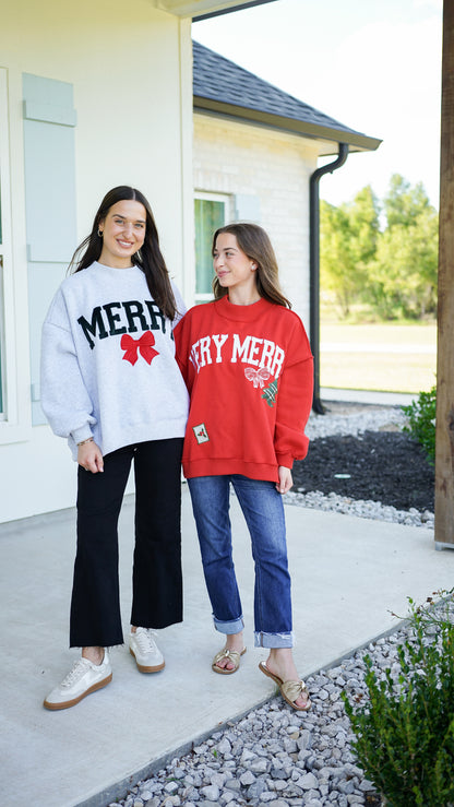 Merry Gray Mockneck