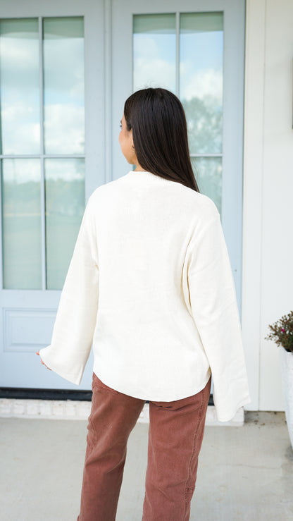 Either Way Cream Sweater