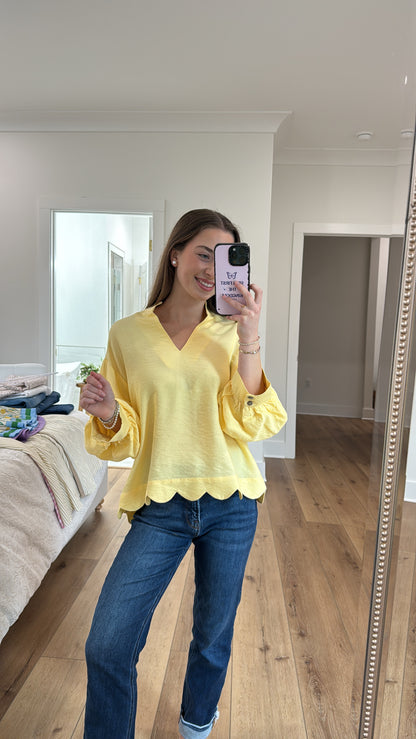 Don’t Overthink It Yellow Top