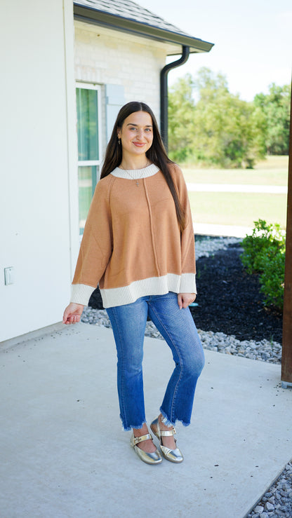 Camel State of Mind Sweater