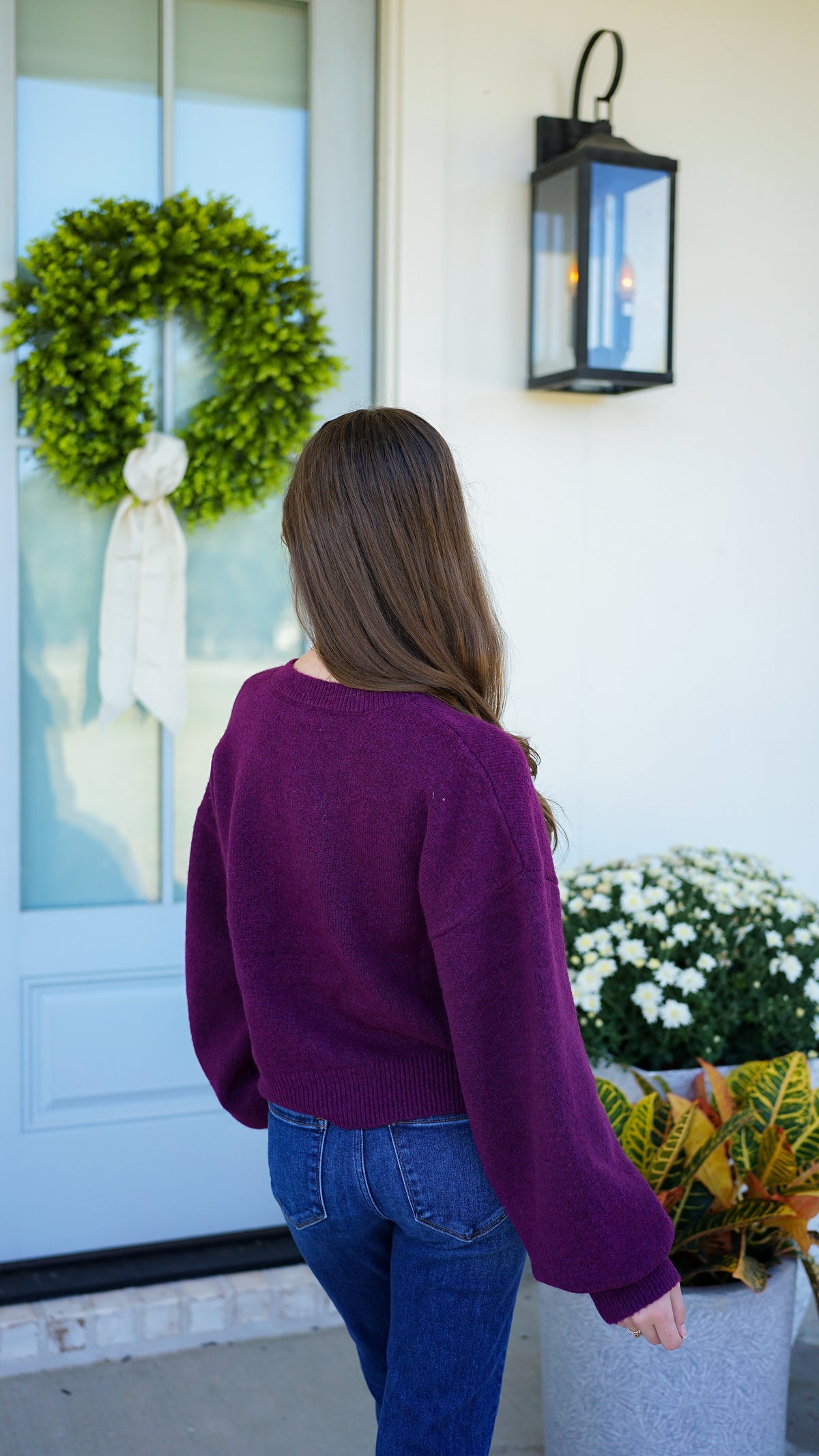 Love at First Sight Eggplant Cardigan