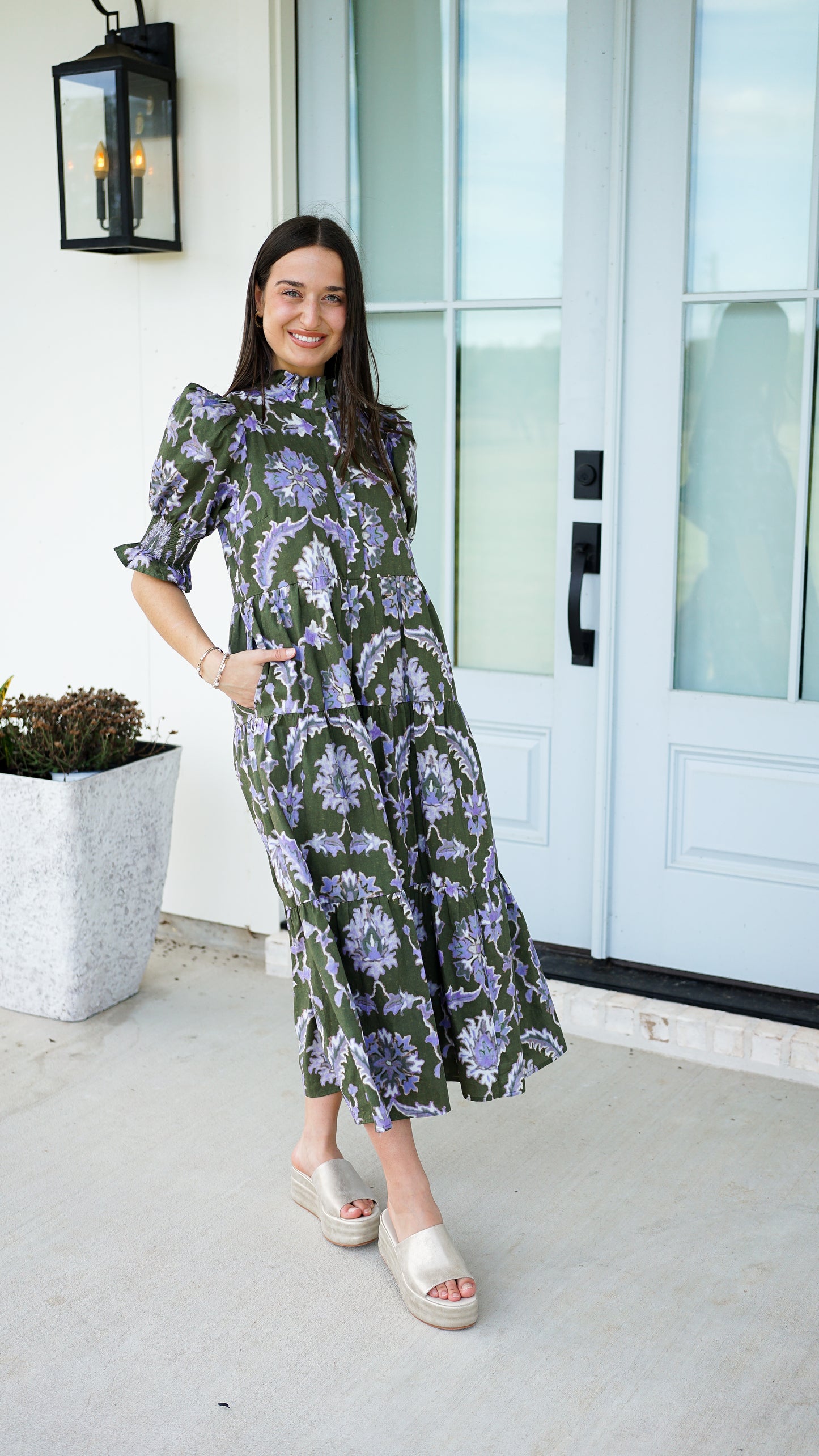 Look To Him Midi Dress