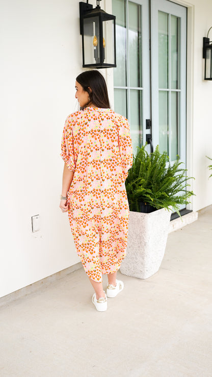 Pretty and Playful Peach Dress