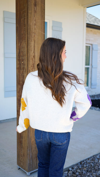 Bows and Beads Sweater
