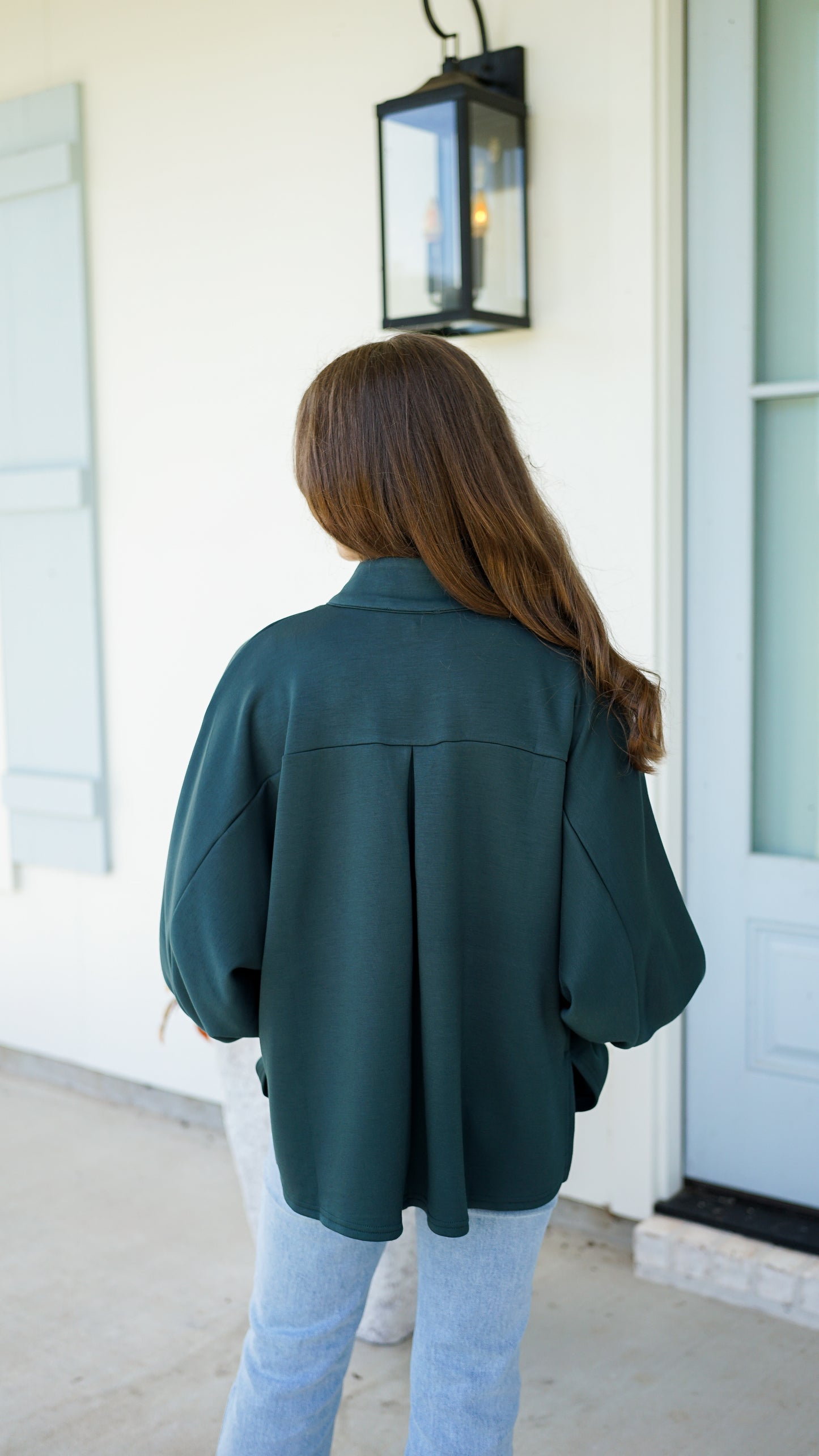 Give It To God Hunter Green Top