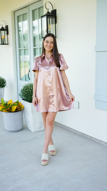 Keep It Classy Metallic Dress