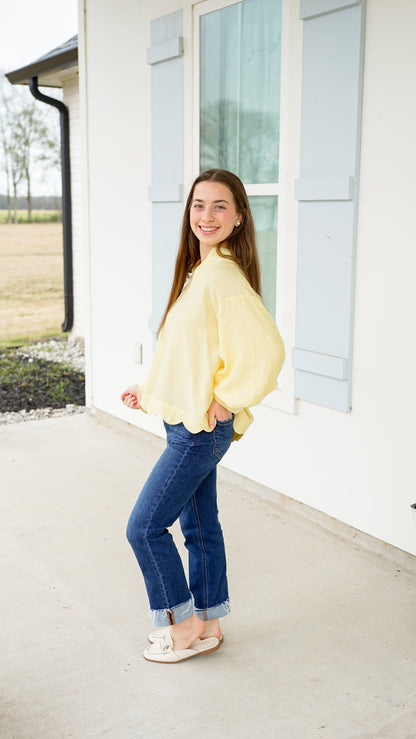 Don’t Overthink It Yellow Top