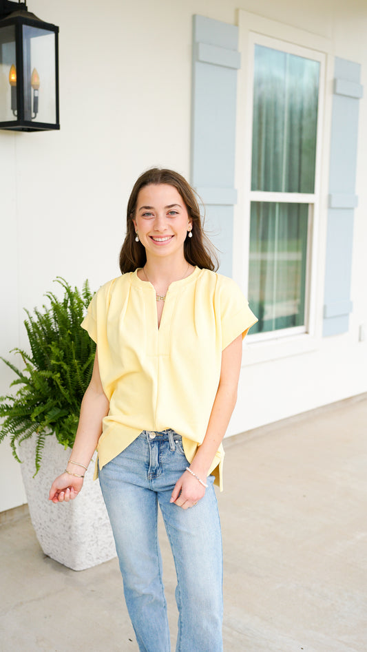 Easy Going Yellow Top