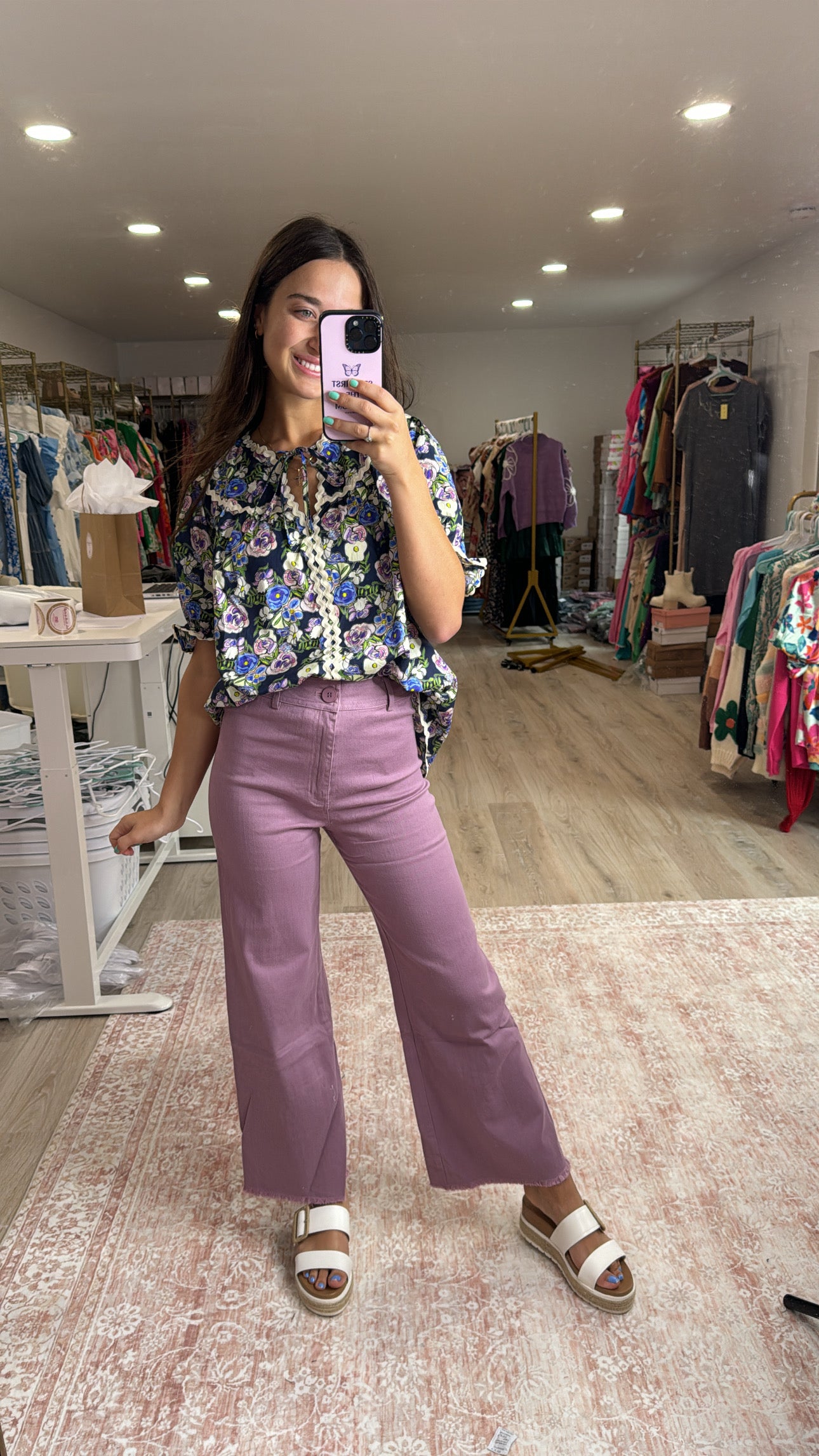 Perfect Fit Purple Pants