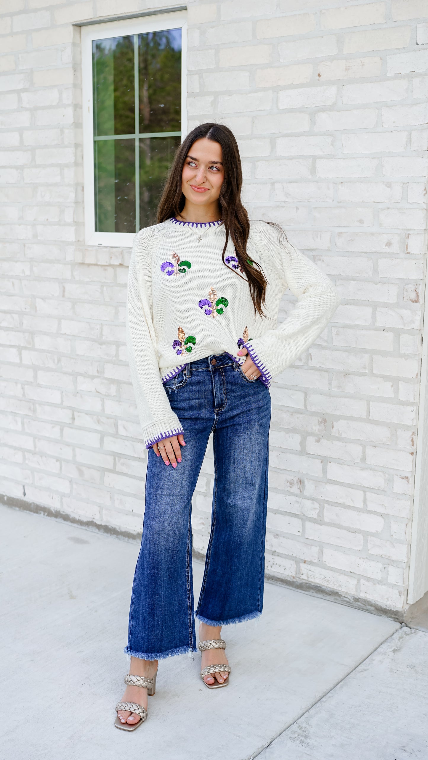 Fleur De Lis Sweater