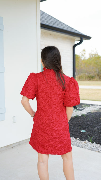 Cheerful Feelings Red Dress