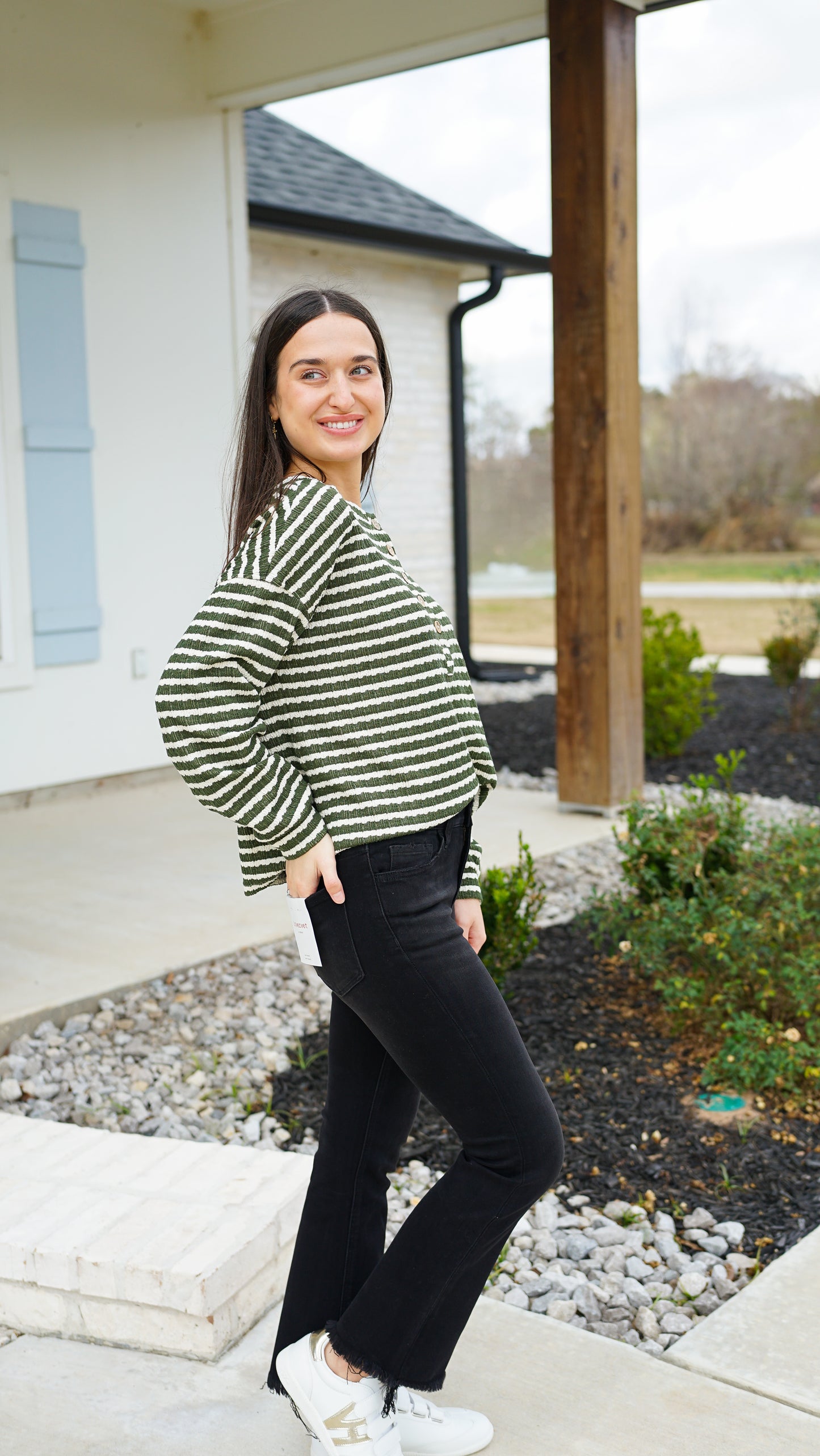 Simple In Stripes Top
